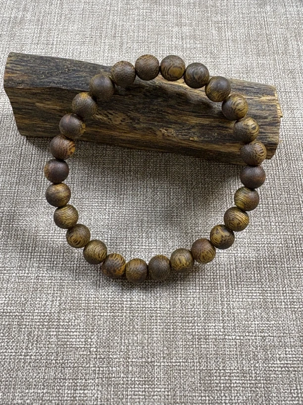 沉香沉香奇楠圆珠单圈手串0.7-4g