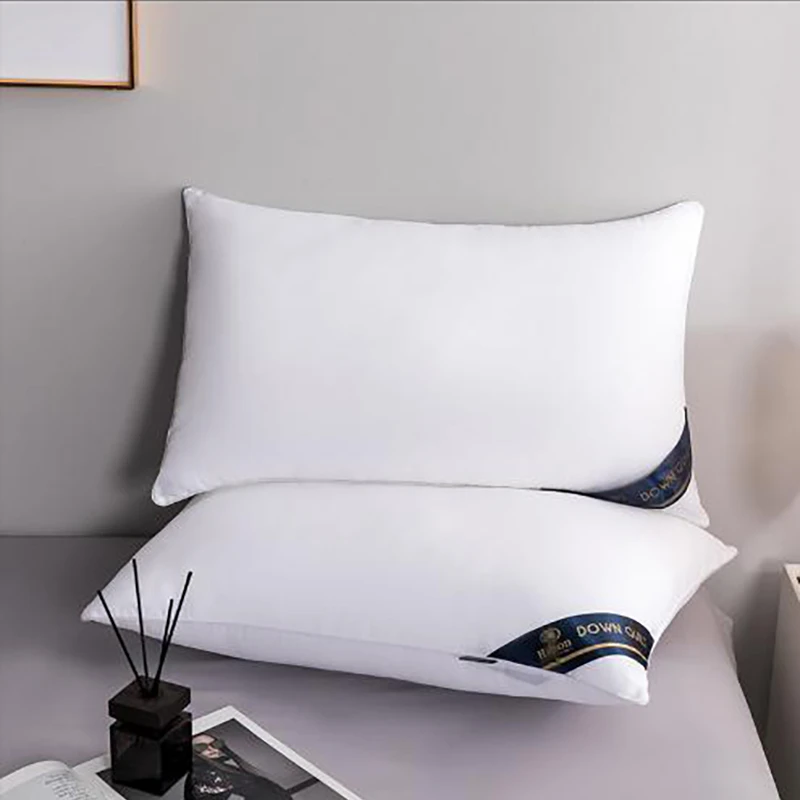 希尔顿单边枕头五星级酒店单人枕芯超柔枕