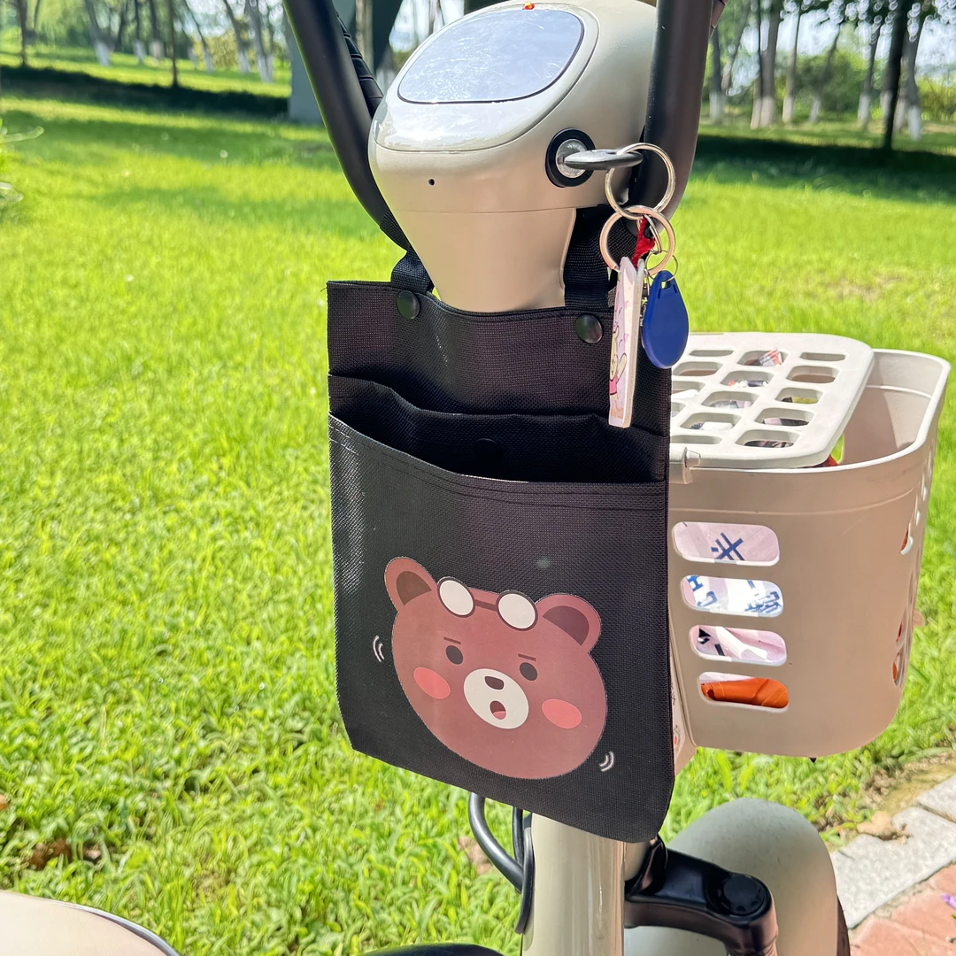 爱玛电动车挂物包前置物兜防水袋收纳神器雅迪绿源通用手机包