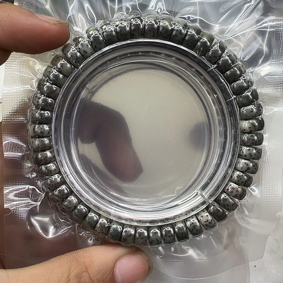手串星月菩提34高端绿包白星月菩提药片单圈9左右