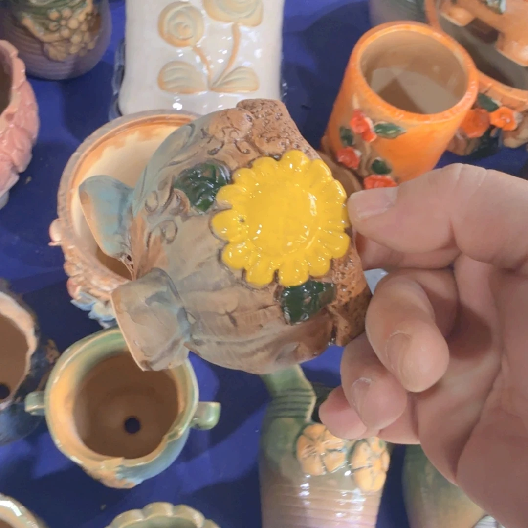 紫砂花盆粗陶盆醋