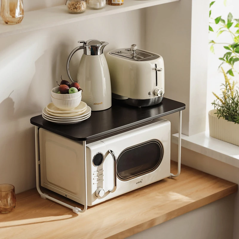厨房置物架微波炉架子烤箱电饭煲收纳支架家用台面桌面多功能架子