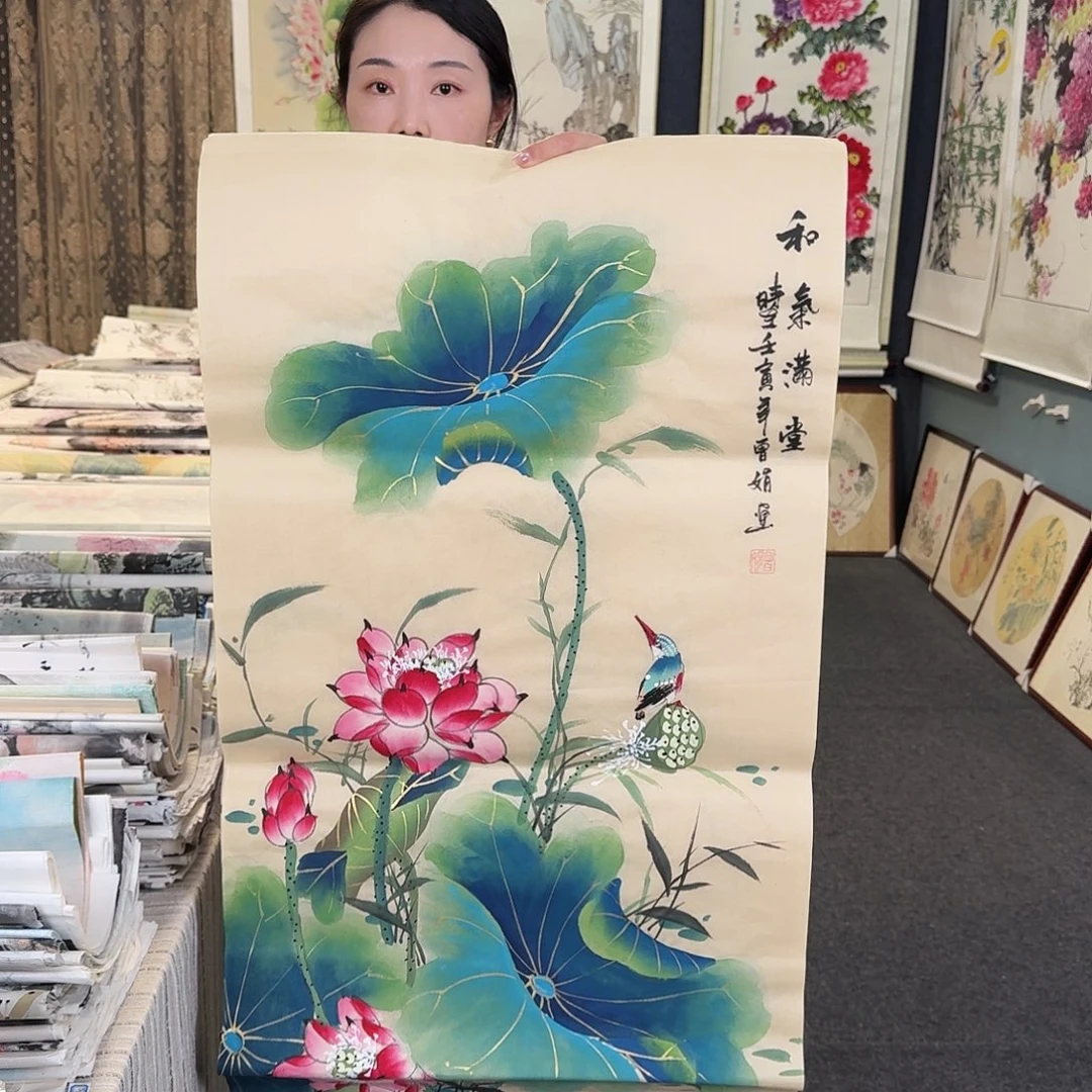 纯手绘国画作品好看