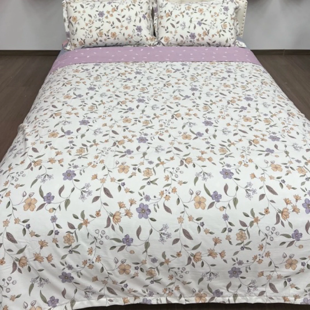 双人被套AB版【藤蔓花雨】尺寸2X2.3米亲肤舒适柔软印花被套