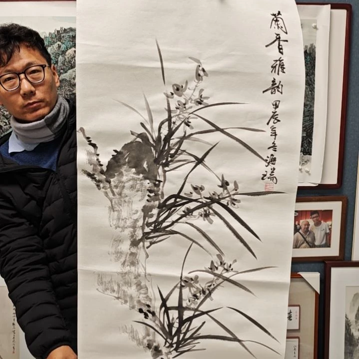 国画贾海瑞老师现场定制
