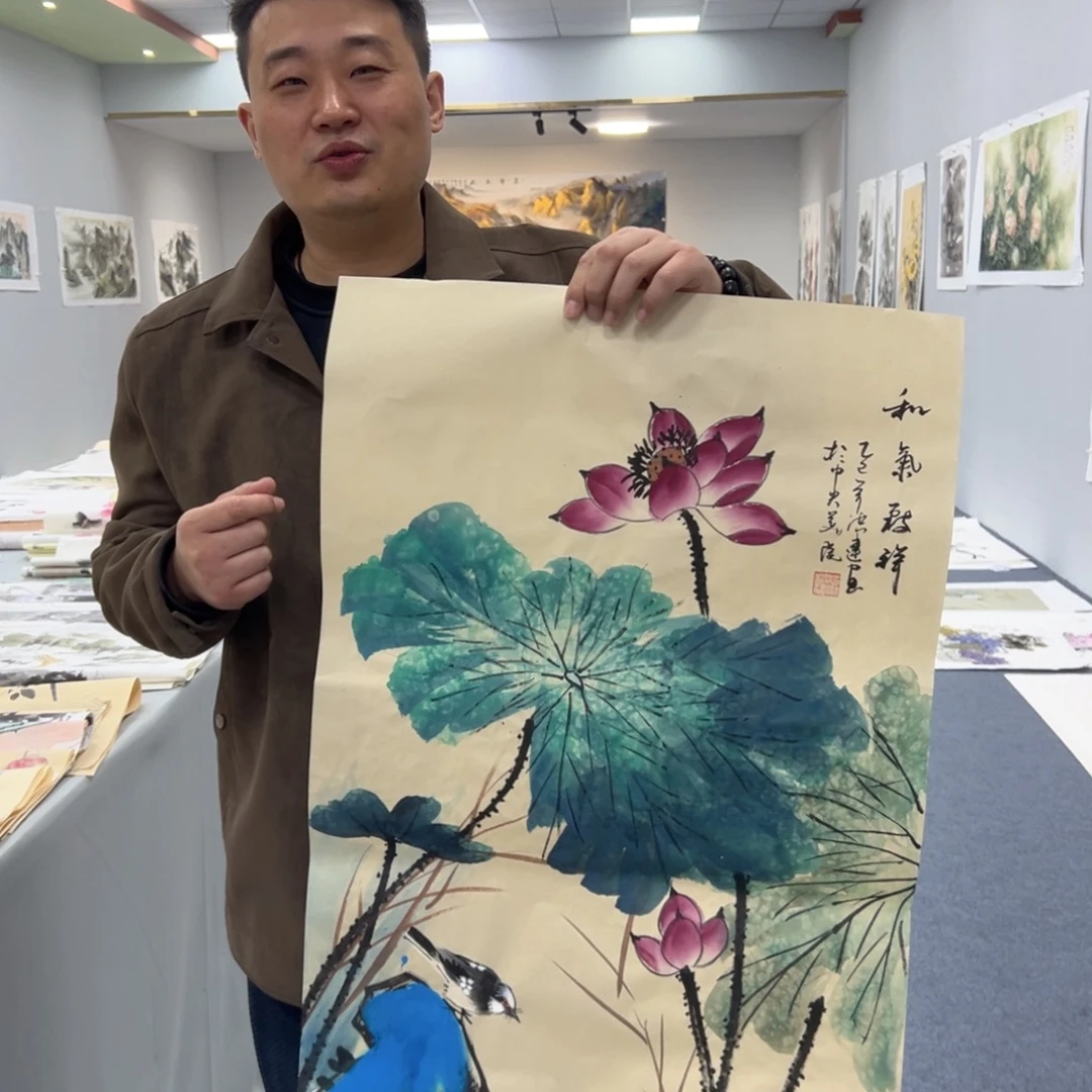 国画国画作品宣纸纯手绘