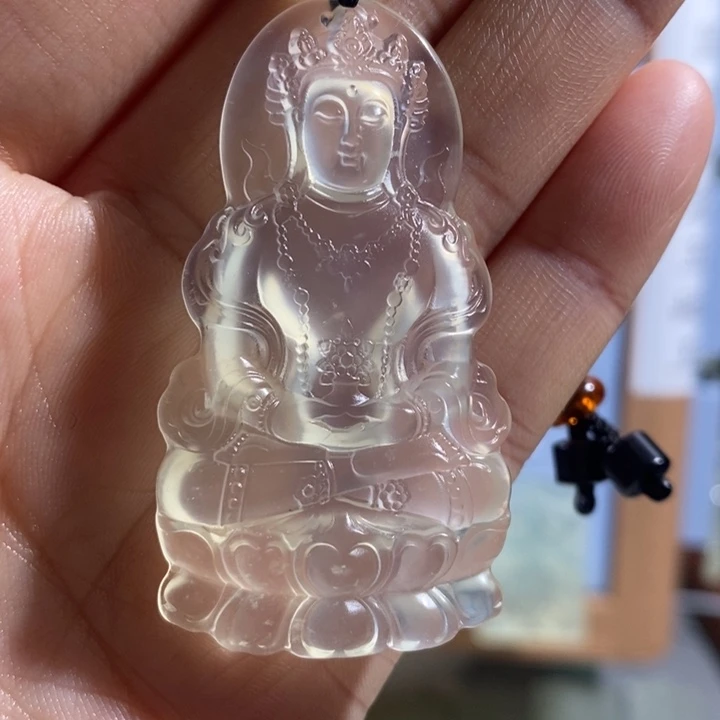 岫玉未镶嵌颈饰吊坠