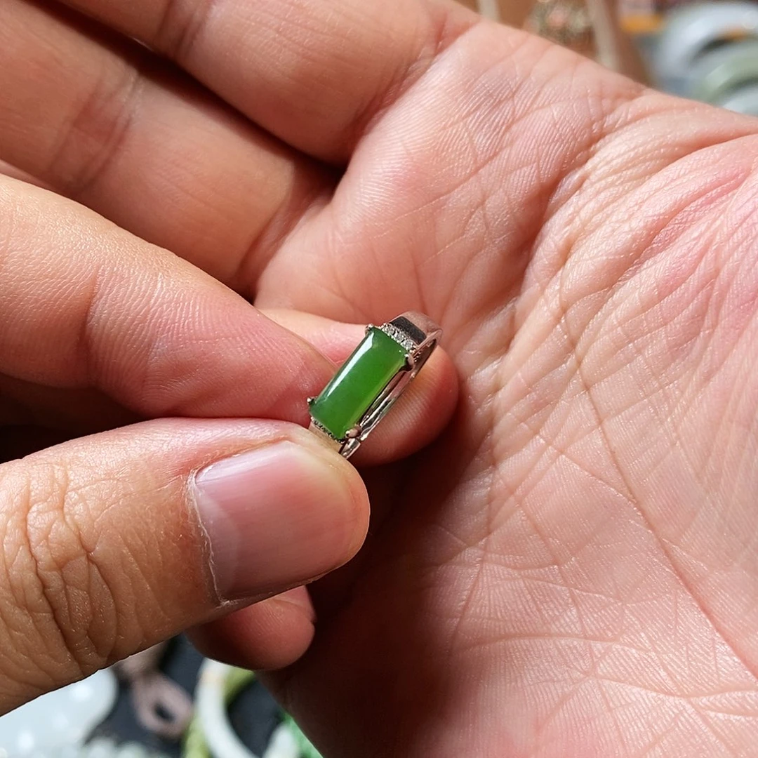 和田玉颈饰银S925镶嵌