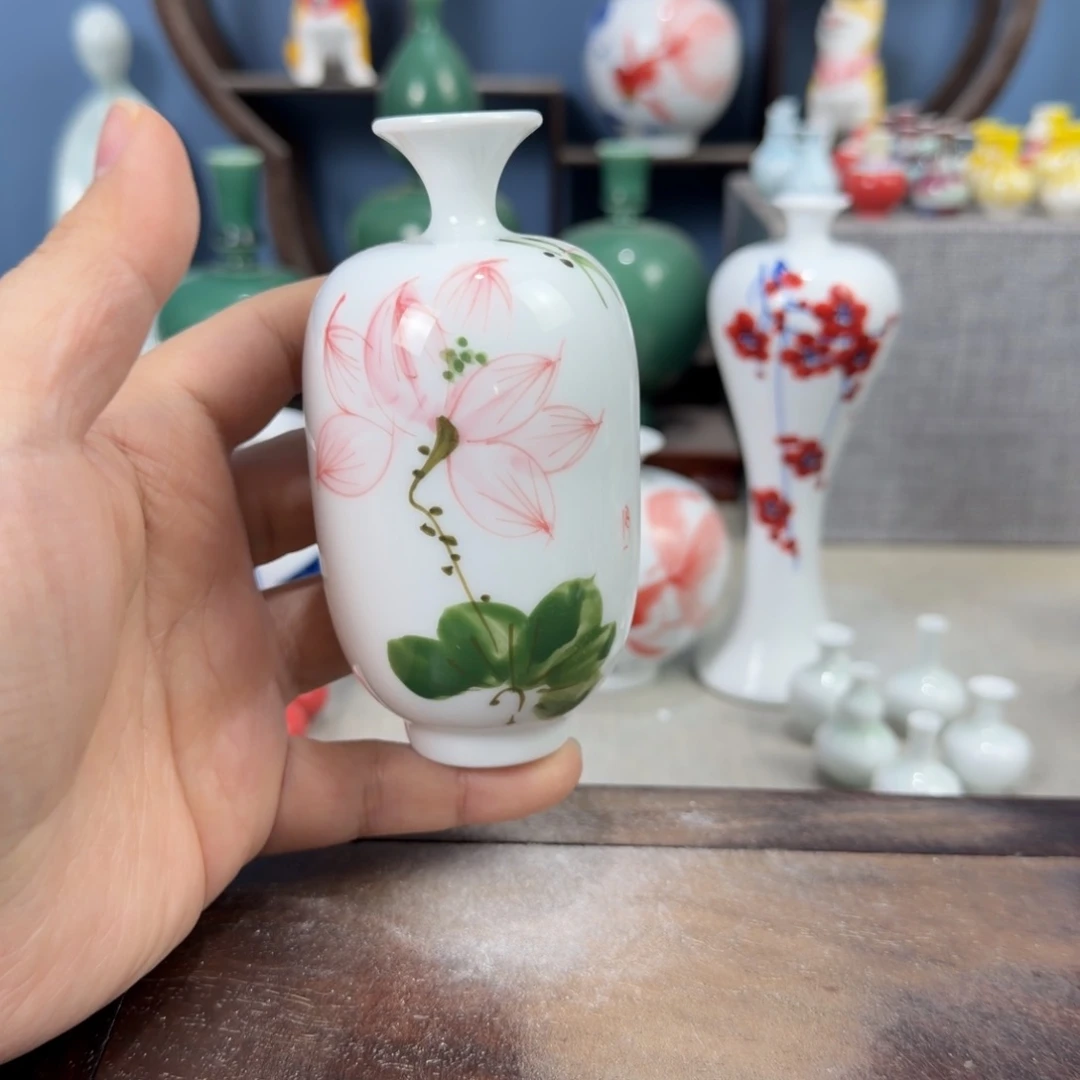 陶瓷手工小花器摆件
