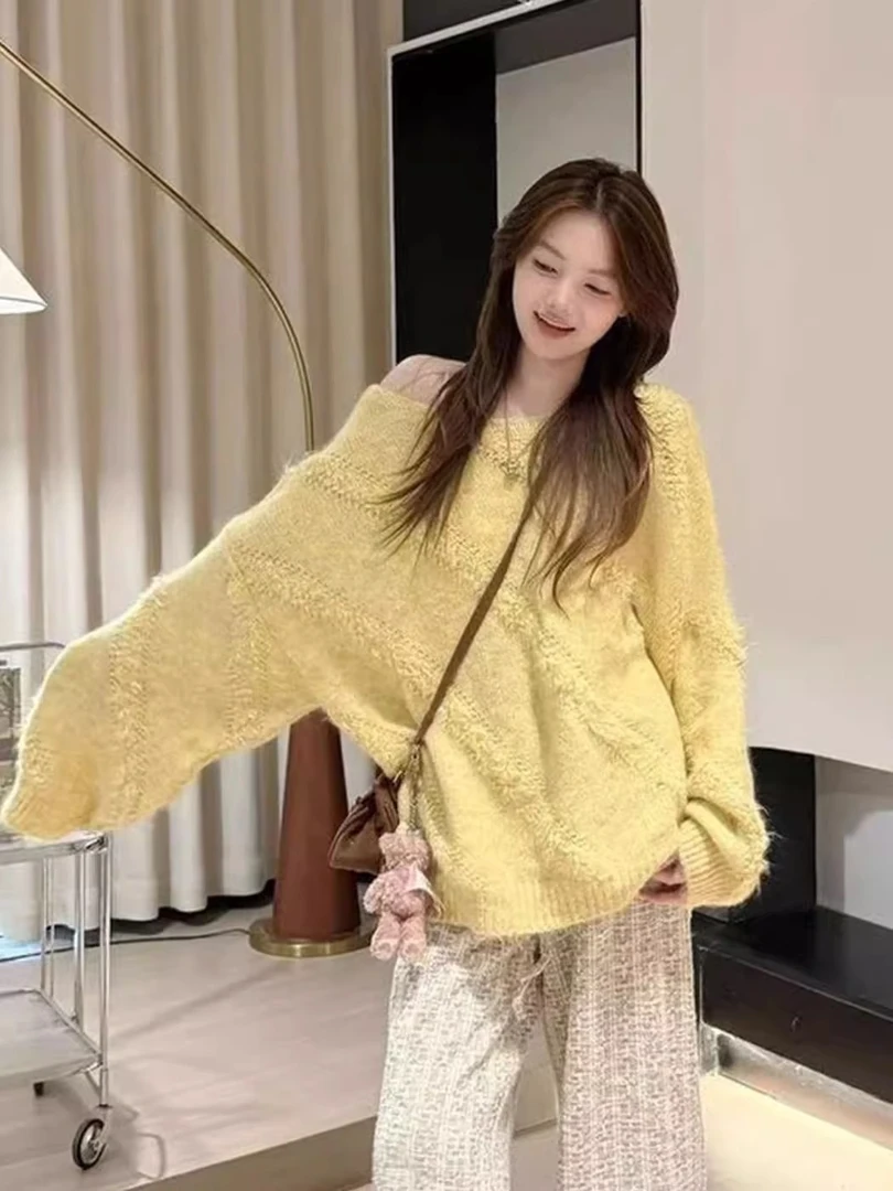 针织圆领薄款女保暖保暖发热毛衣秋冬秋季休闲时尚圆领针织气质