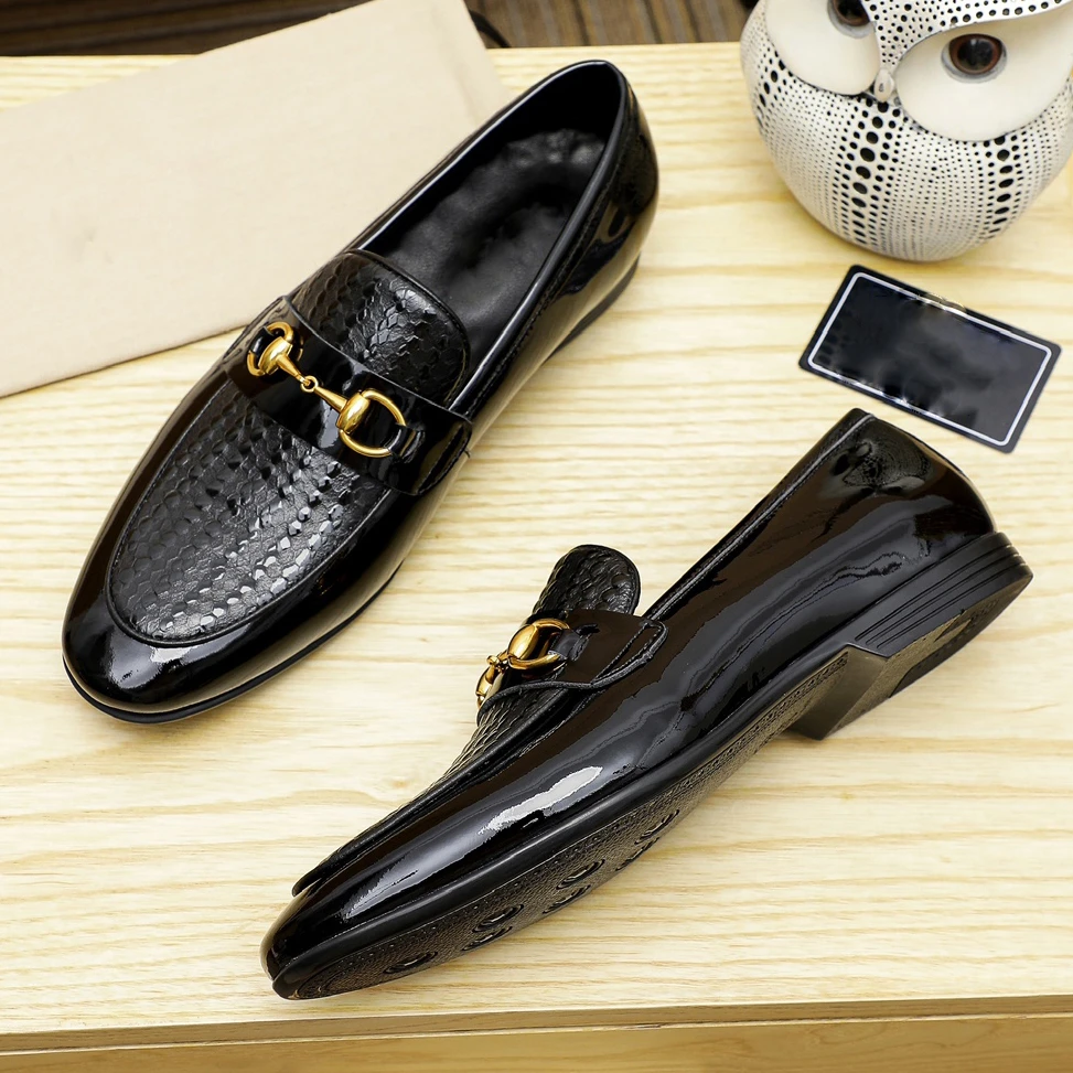 2025男士新款乐福鞋低帮潮流正装皮鞋一脚蹬时尚百搭潮牌男鞋爆款