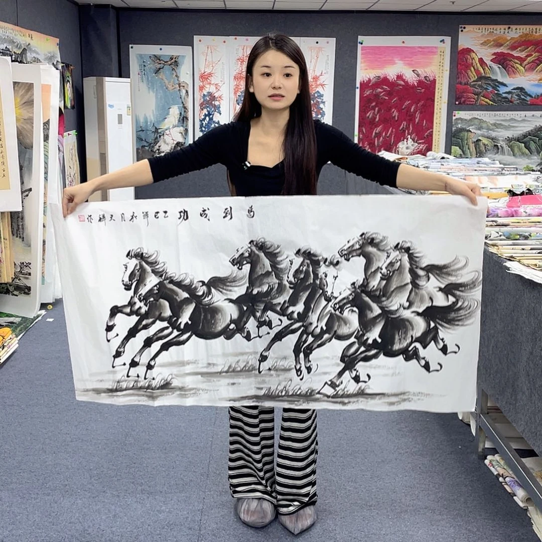 国画作品小姐姐放漏…