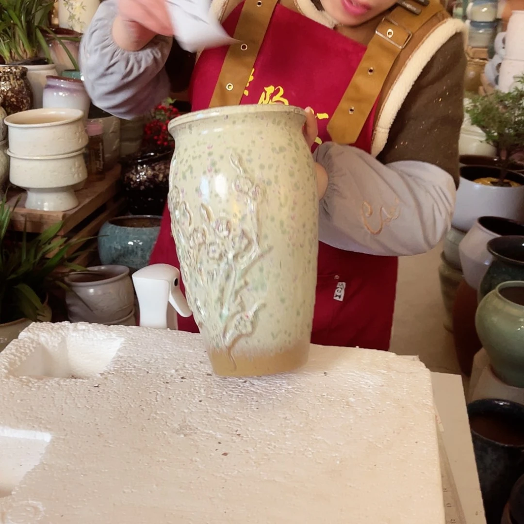 紫砂花盆高度26口径15