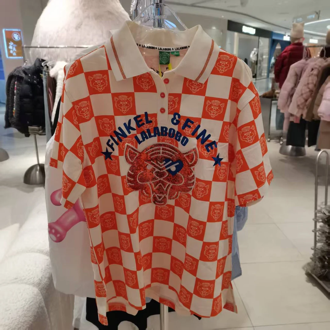 南京【脏残慎拍】LABO虎头格纹短袖T恤L22B-WSDT35不退差