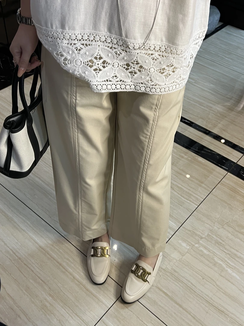 【安姬迩·自制】KYM-004 日系肌理感直筒休闲女小个子夏薄款纸片裤