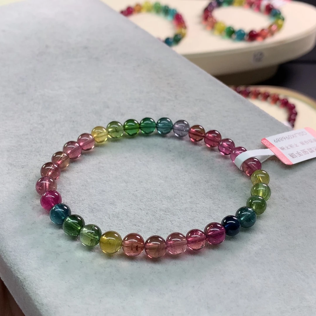 【闪购商品】手链未镶嵌碧玺F****.碧玺色标单圈6.3