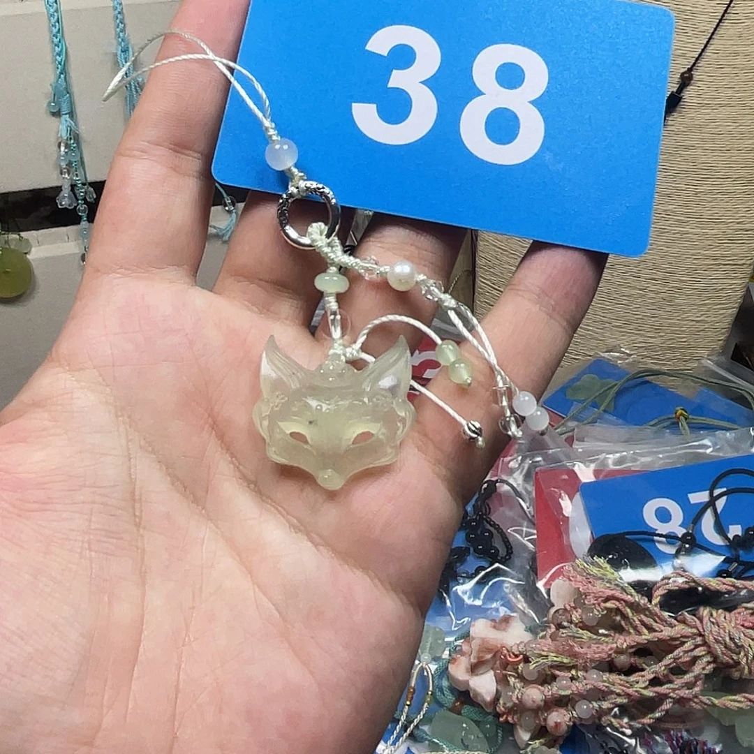 蛇纹石玉合金颈饰