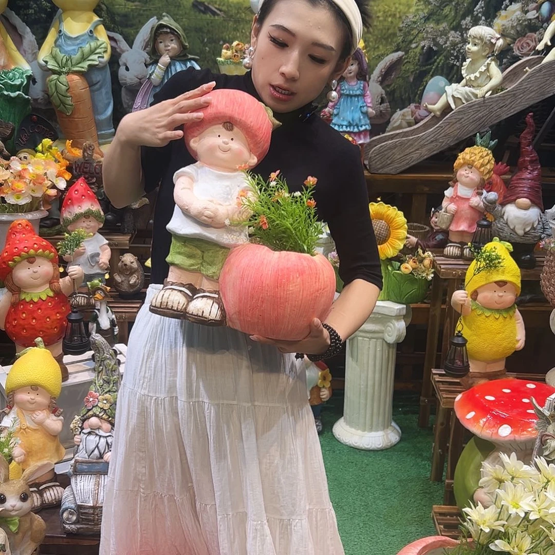 花园摆件红红火火