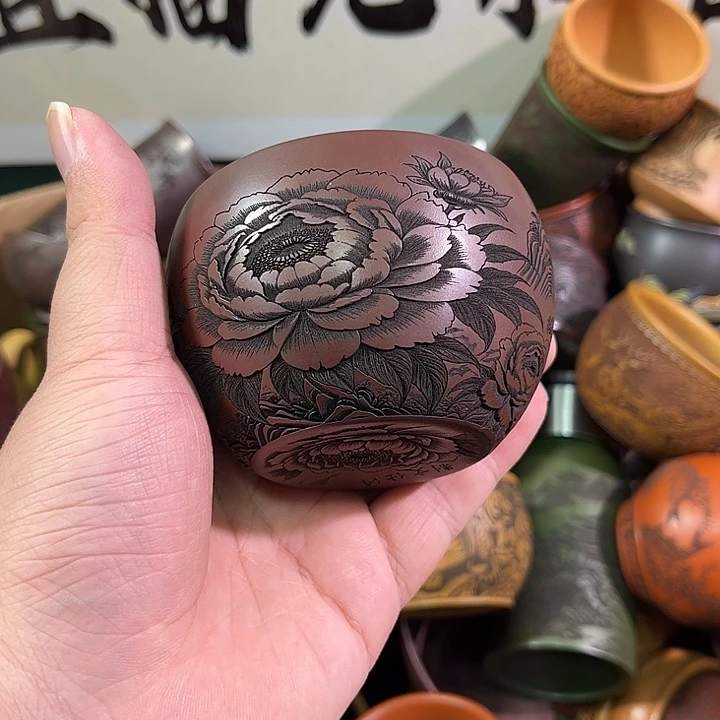 茶杯紫砂全手工紫砂主人杯