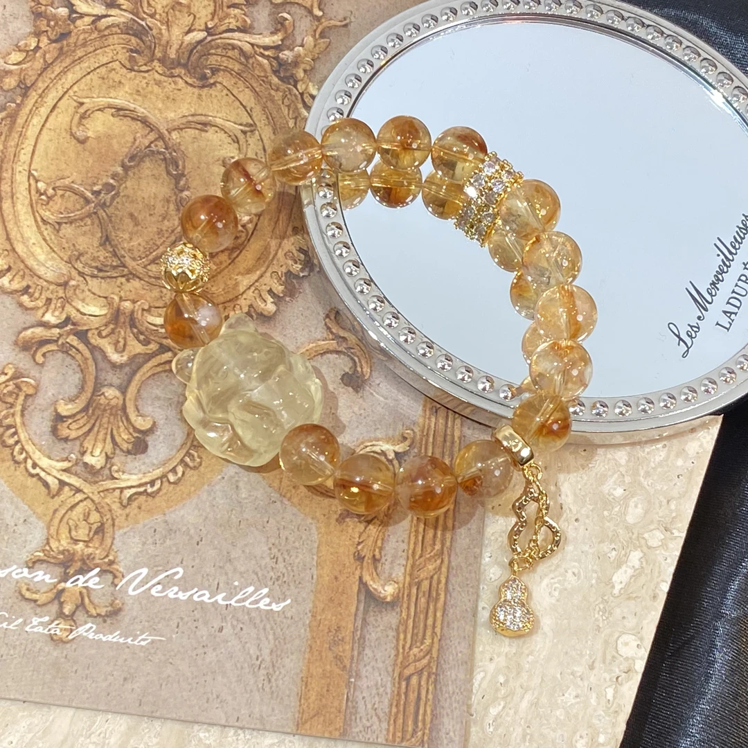 【黄水凤九】水晶手串原创小众设计