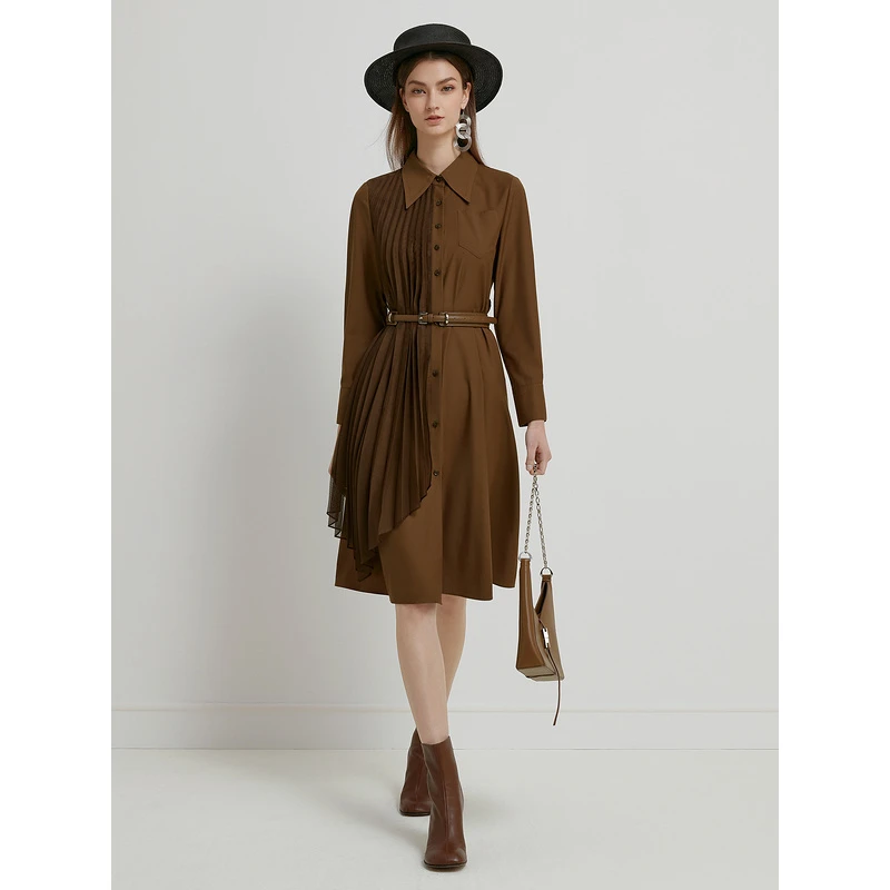 【丽公主专属】莱芙·艾迪儿中长袖连衣裙3V1L94300