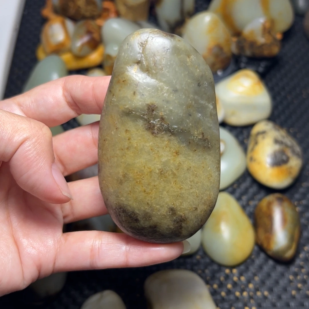 和田玉未镶嵌挂件A44