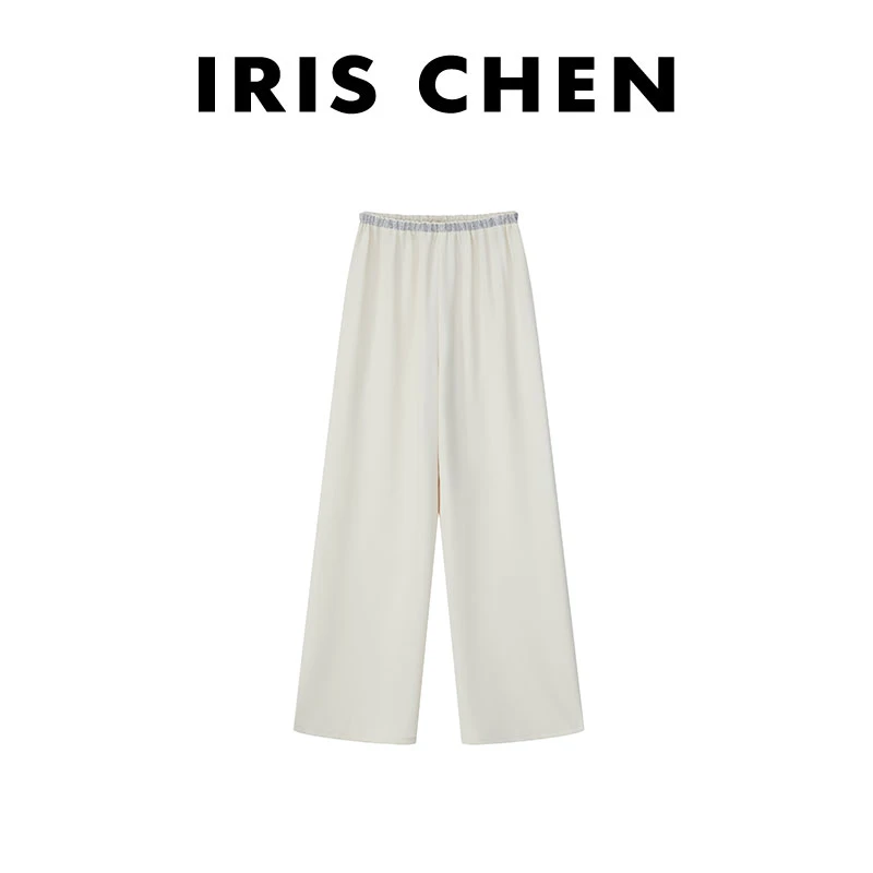 IRIS CHEN 高光裤 2025春夏上新柔软流顺百搭欧若风休闲裤25KZ067