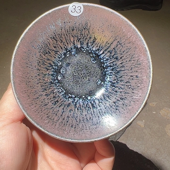 便携款瓷宋御柴烧微瑕主人杯