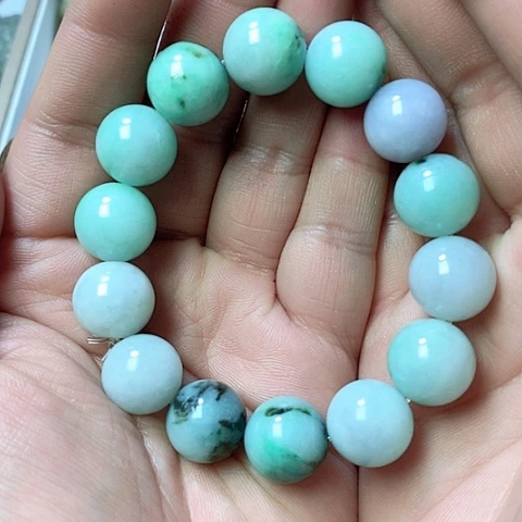 翡翠颈饰未镶嵌天然缅甸翡翠a货