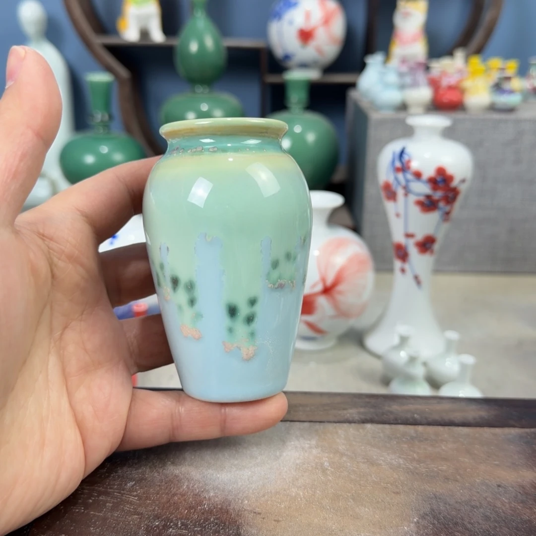 陶瓷手工小花器摆件