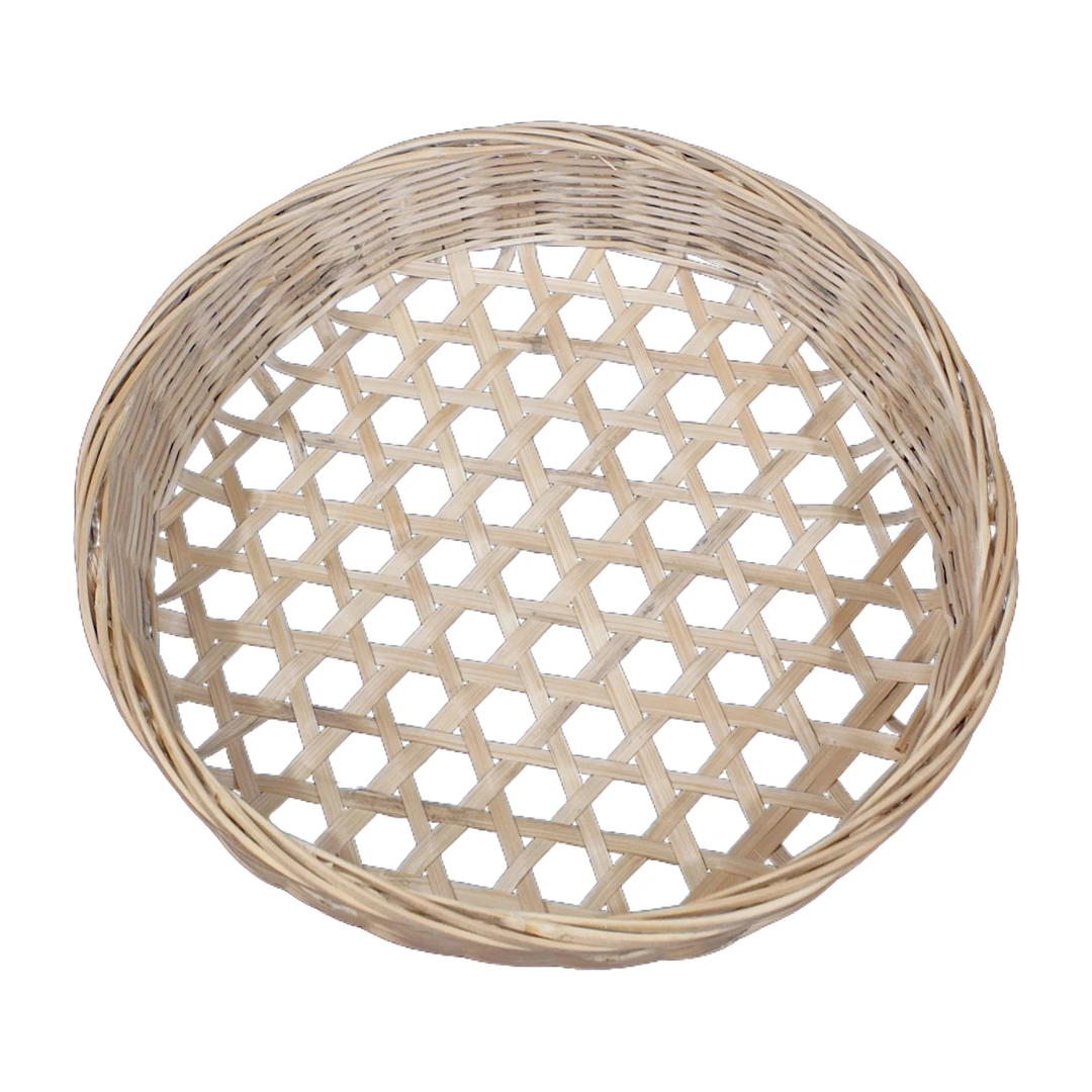 羌编非遗工坊纯手工竹编制品蝌蚂篮滤水篮水果篮宁强非遗羌编