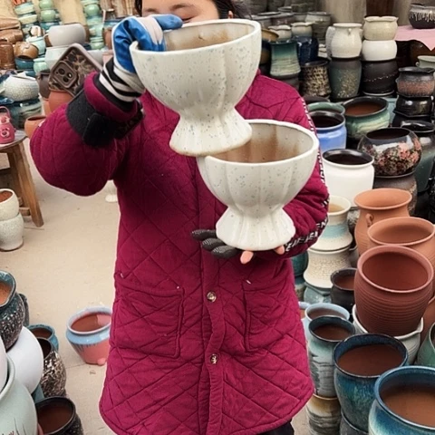 口20高17瑕疵盆子。