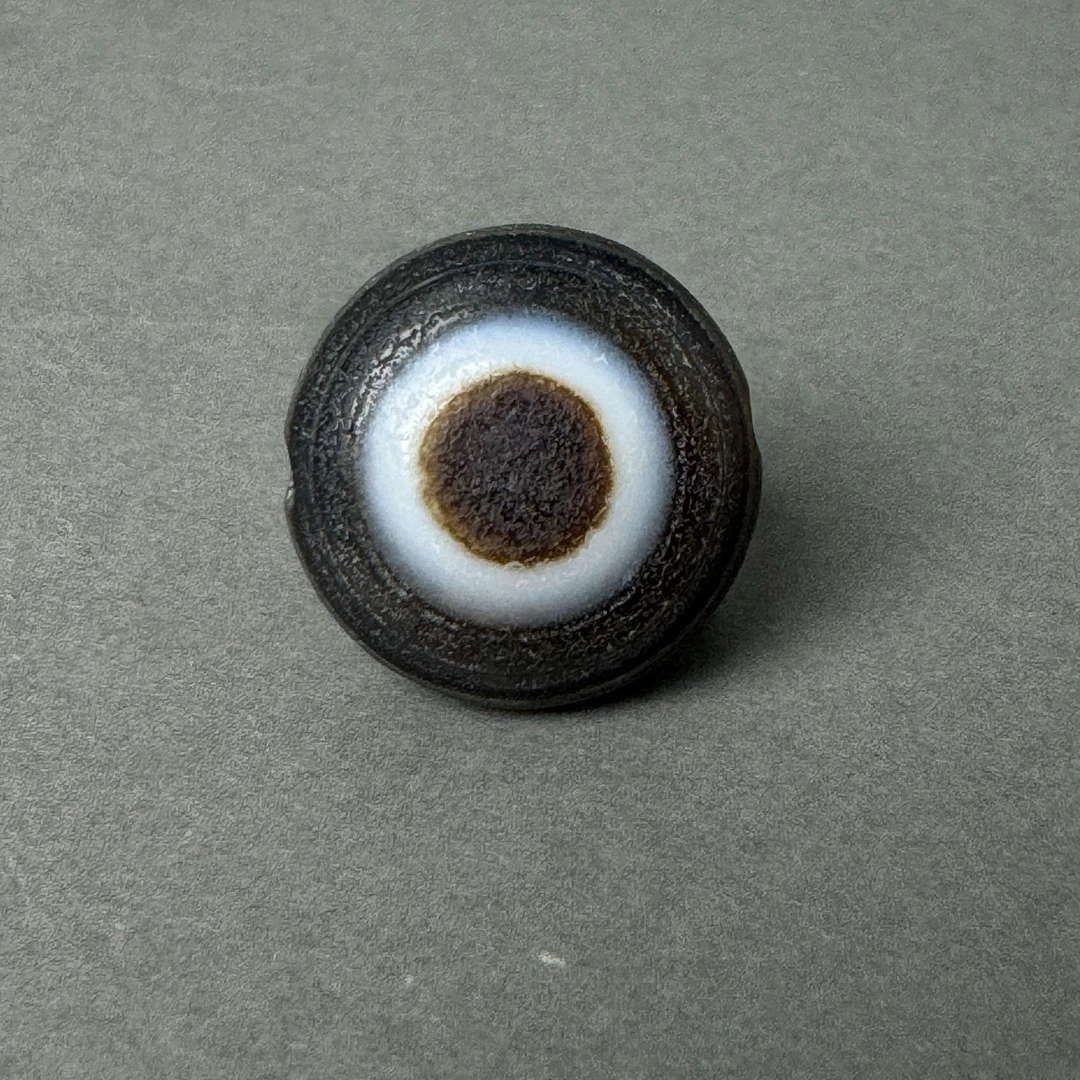Tgz01十九世纪 板眼玛瑙珠