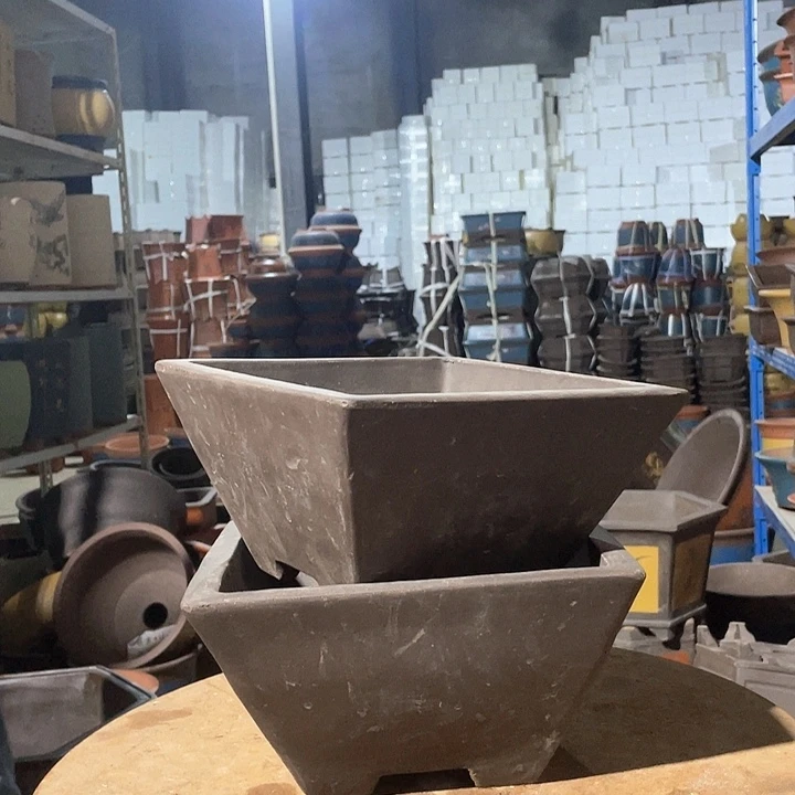 紫方抖大号一对花盆