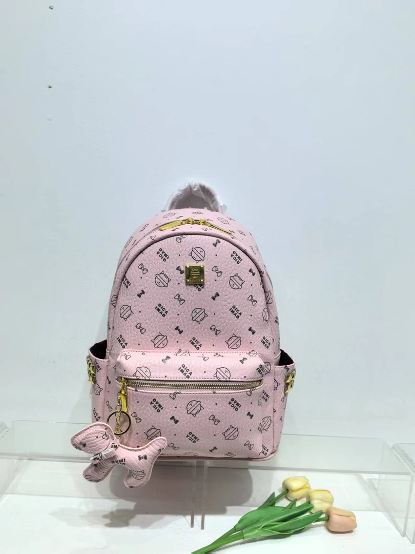 2025港风潮牌卡通蒙眼猫咪双肩包高颜值大容量包时髦旅行防水背包