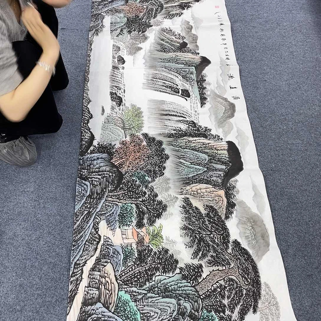 国国画作品小姐姐放漏…