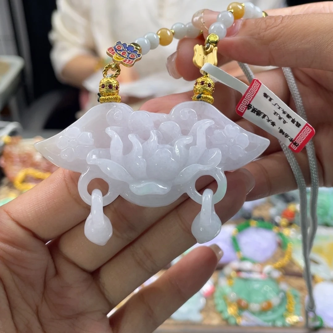 翡翠未镶嵌颈饰代编织