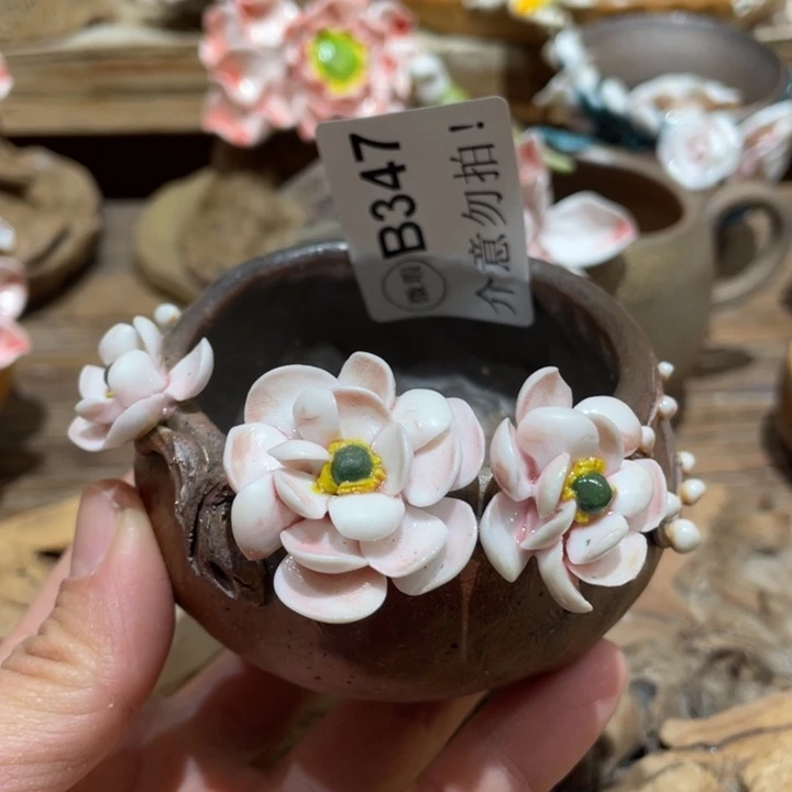 手工制作陶瓷茶具茶杯青蛙