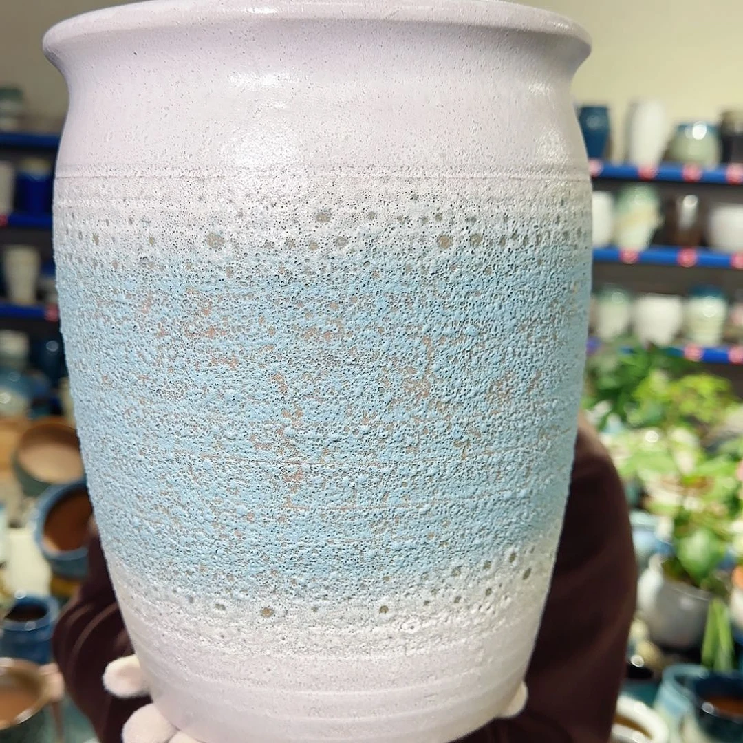 紫砂花盆高26口20