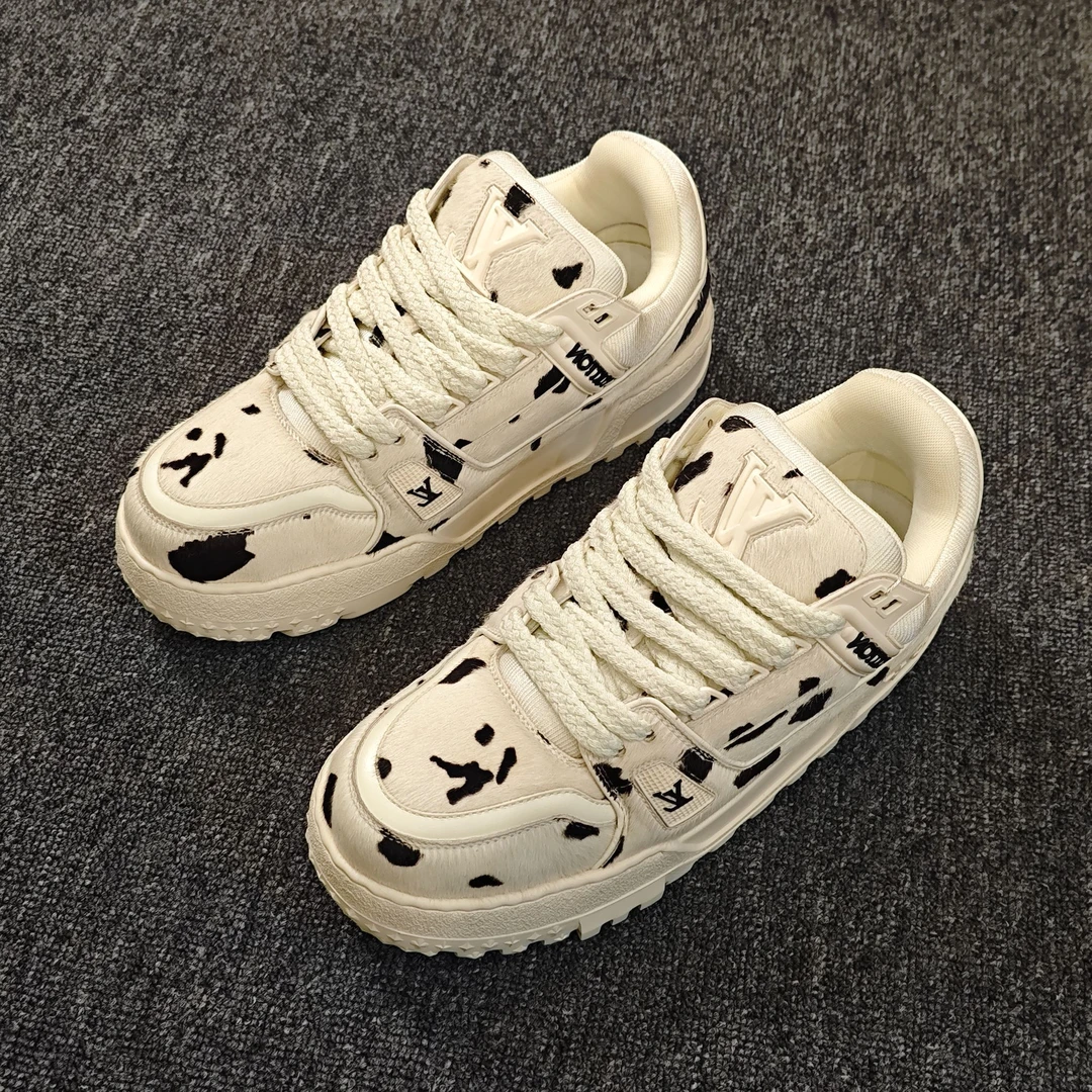 99新 LouisVuitton/路易威登 LV新款狗狗波点胖丁时尚百搭厚底