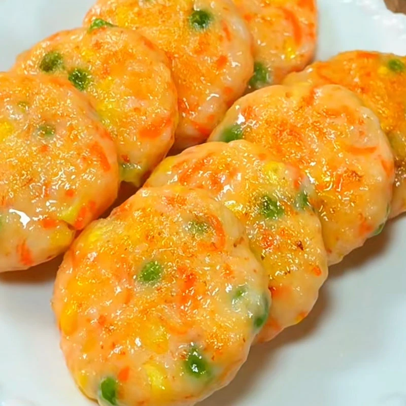 【顺丰发货】果蔬鲜虾饼混搭口味肉饼手早餐速食营养空气炸锅食材