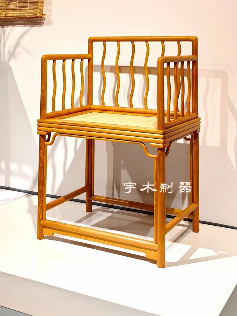 柞榛木弯棂家用客厅围子玫瑰椅木制