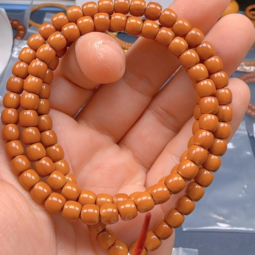 冰***影手串橄榄核老挝SSS级核尖极限弧尺寸6.2