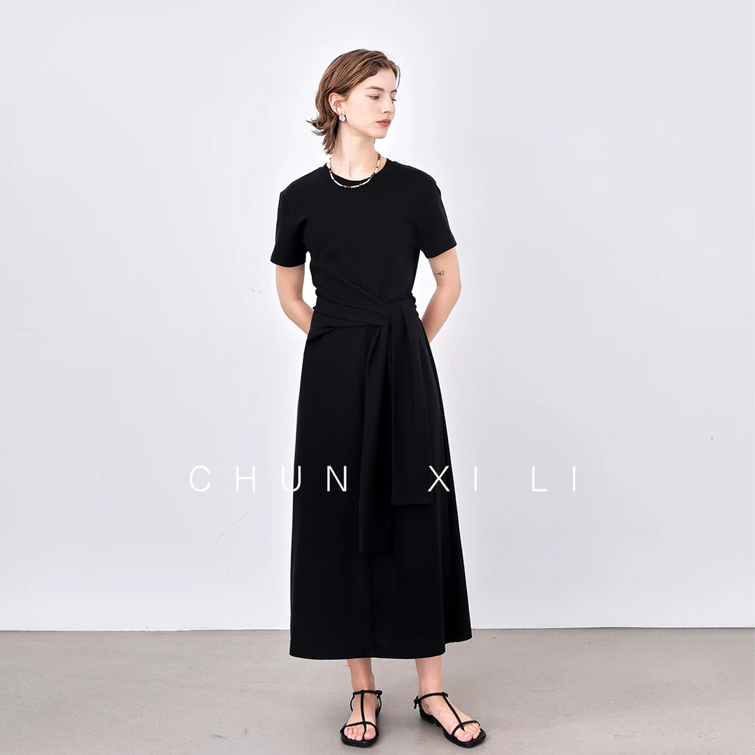 【结构主义】CHUNXILI/春熙里 时尚简约收腰显瘦连衣裙D03L51005