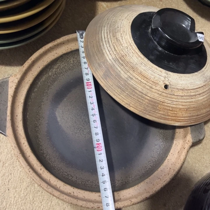 瓷片浅口砂锅么么