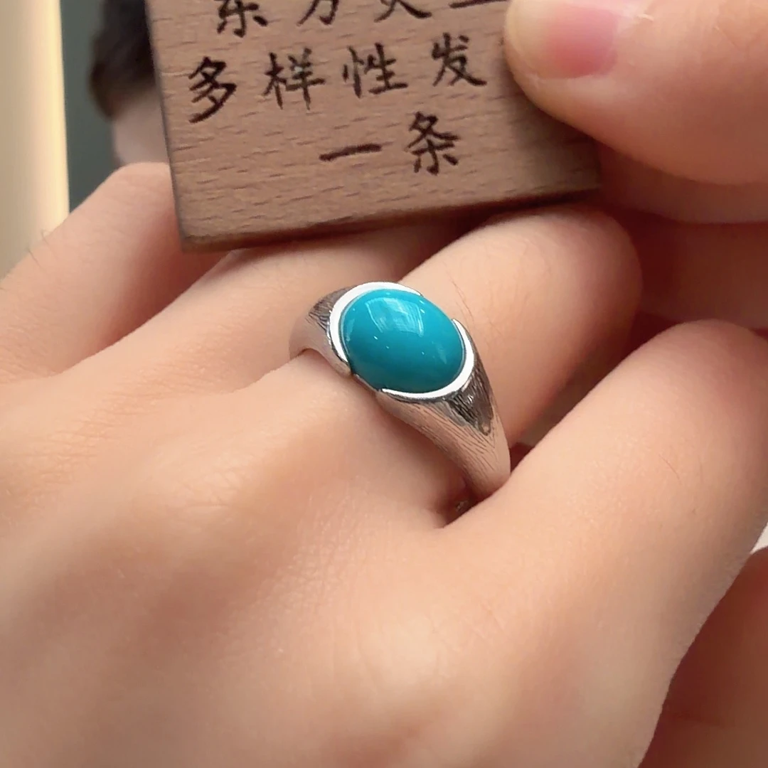 绿松石银S925镶嵌颈饰