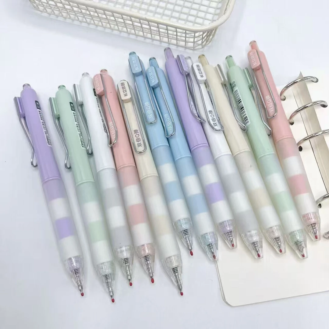 【黑墨/12支】B01长立双倍Q弹CS笔尖浓黑油墨..掉封蜡不售后