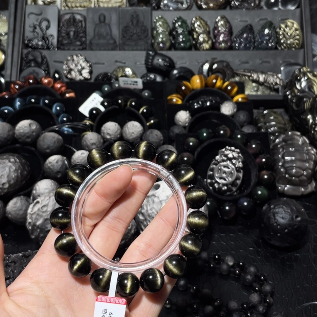 坑***输黑曜岩未镶嵌珠宝奇石