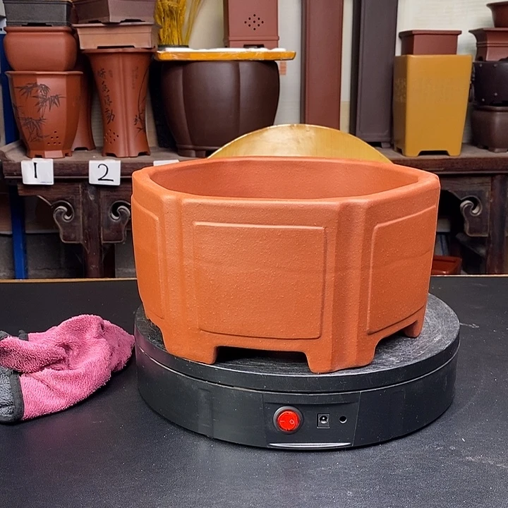 江***明紫砂花盆货号一只LFK1