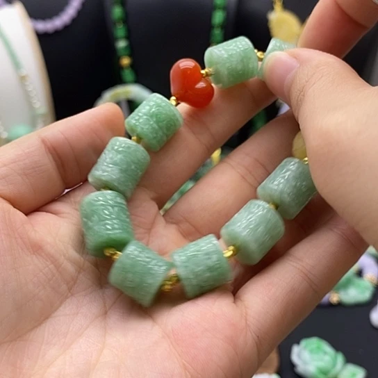 翡翠未镶嵌手链翡翠手链